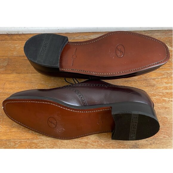 Vintage Mens Florsheim Wingtip Oxfords Size 10 Brown Leather Shoes - Picture 6 of 6